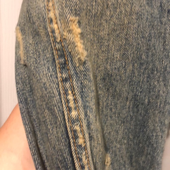 Abercrombie distressed Jean jacket (#2) - Picture 4 of 8